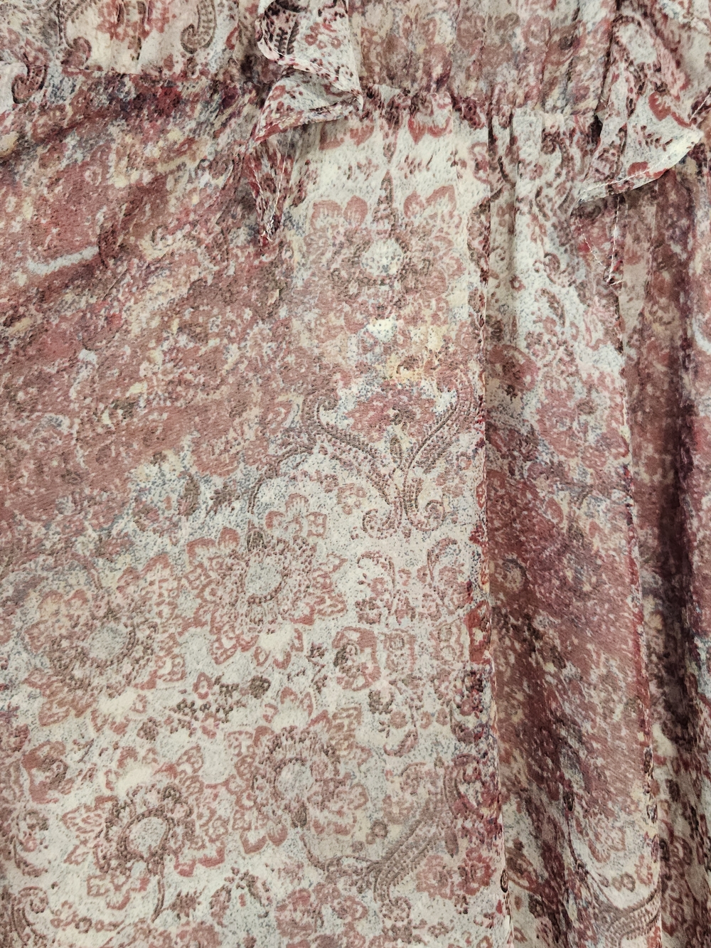 BCBGeneration Rust Floral Ruffle Mini Dress - Picture 4 of 11